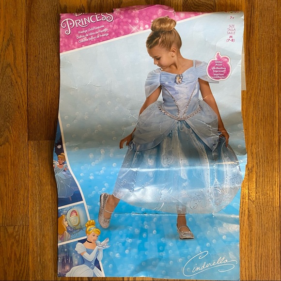 Disguise Disney Princess Cinderella Costume Girls Size (7/8) - Picture 6 of 16